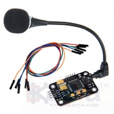 OkaeYa Voice Recognition Module + microphone + jumper wire compatible with Arduino